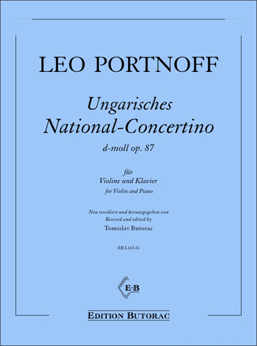 Cover - Leo Portnoff, Hungarian National Concertino op. 87